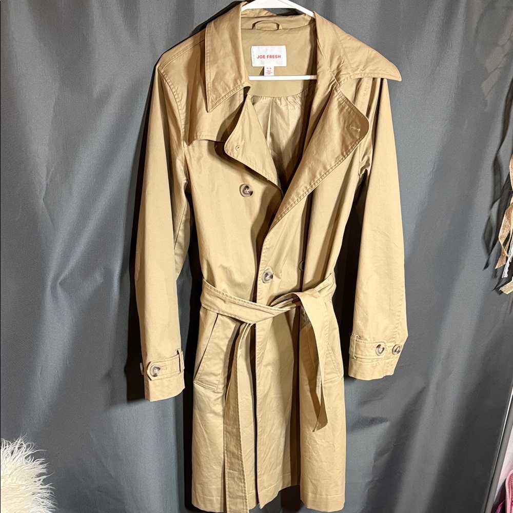 Beige Trench Coat - medium
